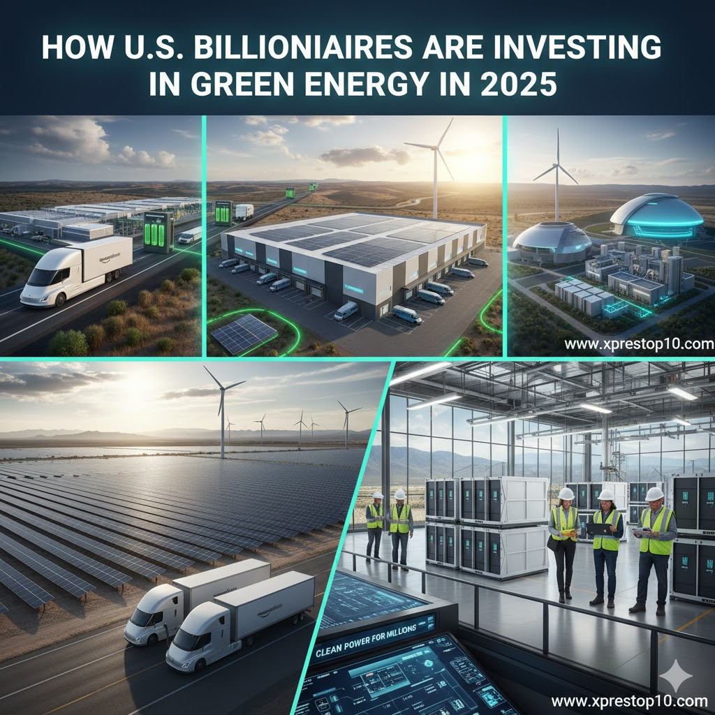 How U.S. Billionaires Are Investing in Green Energy in 2025