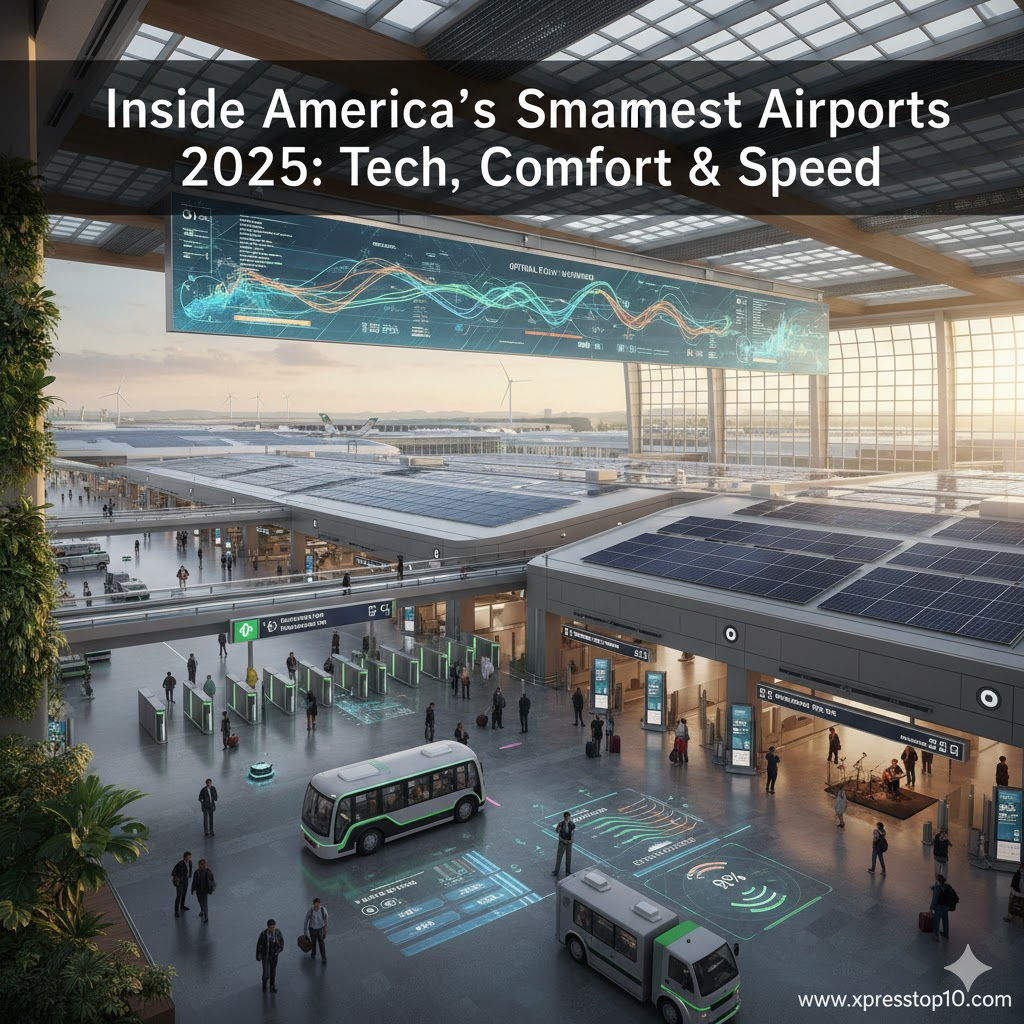Inside America’s Smartest Airports 2025: Tech, Comfort & Speed