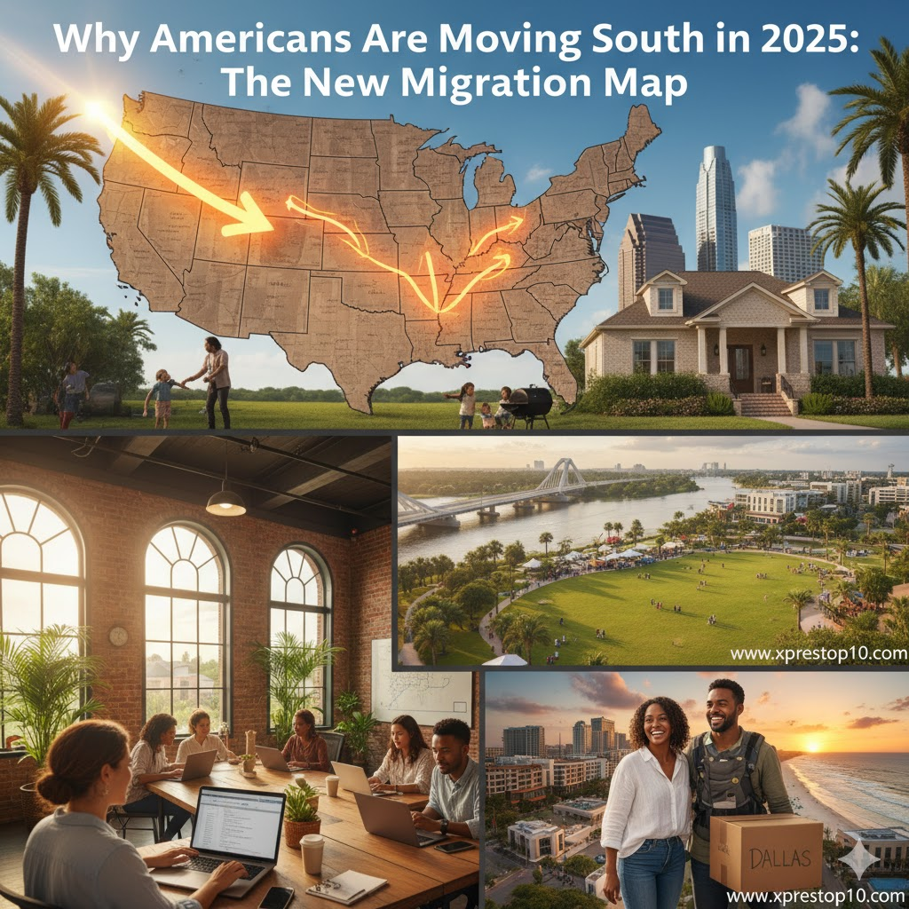 Why Americans Are Moving South in 2025: The New Migration Map