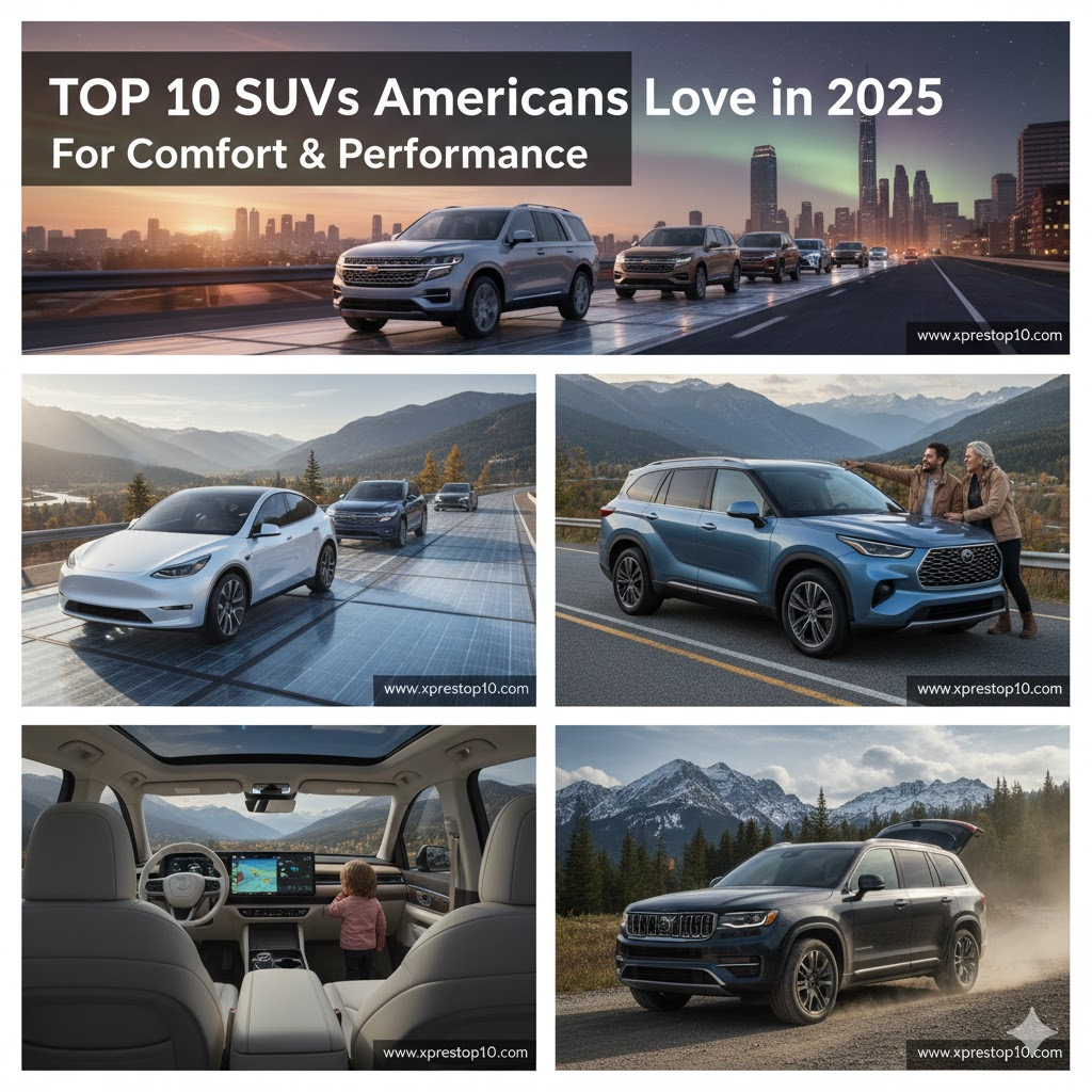 Top 10 SUVs Americans Love in 2025 for Comfort & Performance