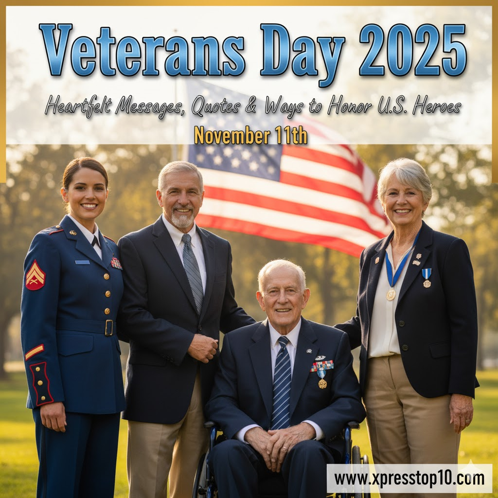 Veterans Day 2025: Heartfelt Messages, Quotes & Ways to Honor U.S. Heroes