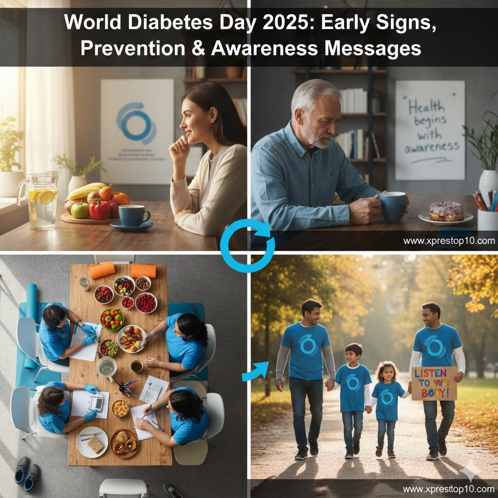 World Diabetes Day 2025: Early Signs, Prevention & Awareness Messages