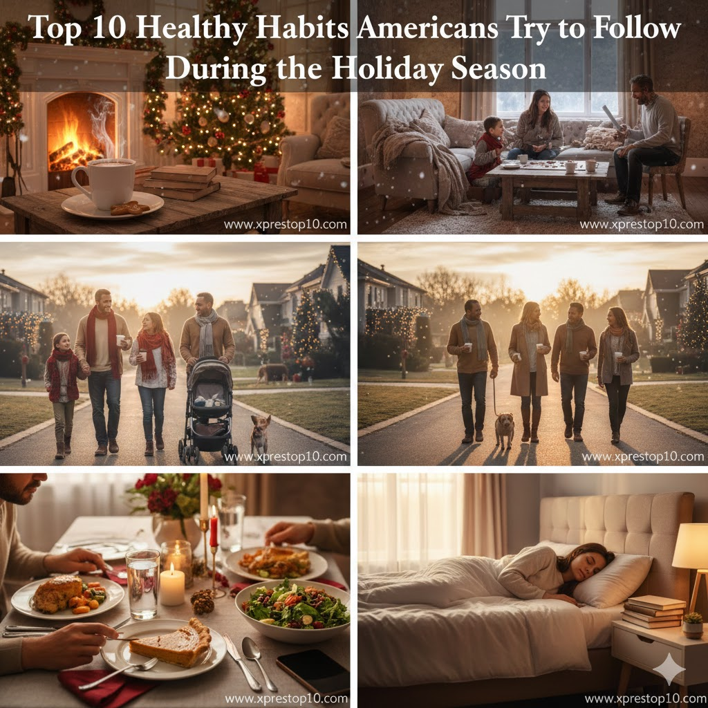 Top 10 Healthy Habits Americans Try to Follow During the Holiday Season