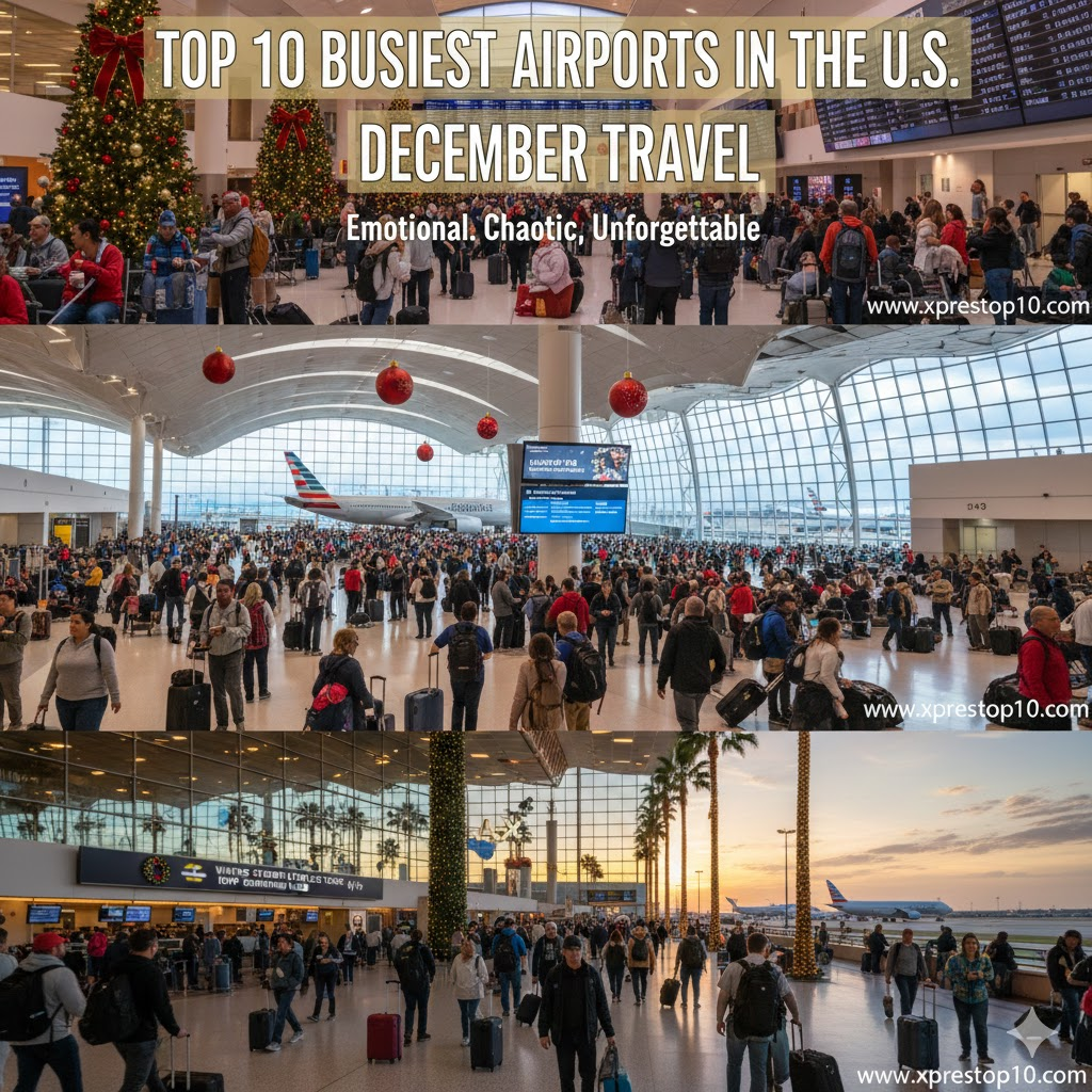 Top 10 Busiest Airports in the U.S. During December Travel Season