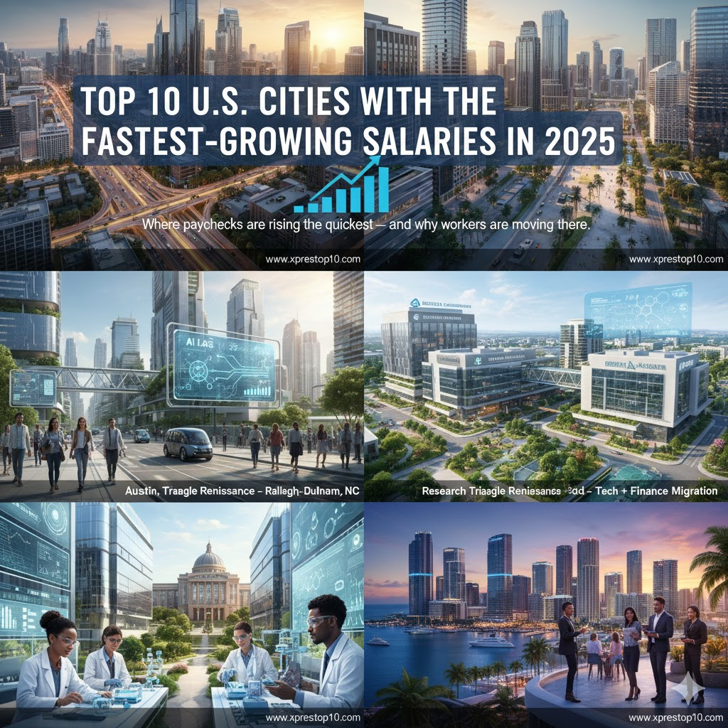 Top 10 U.S. Cities With the Fastest-Growing Salaries in 2025